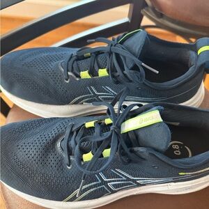 ASICS Men's Blue and Lime Athletic Shoes